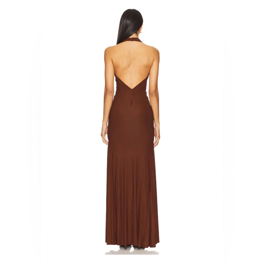 Deme by Gabriella Elida Dress in Chocolate Brown - Picture 4 of 8